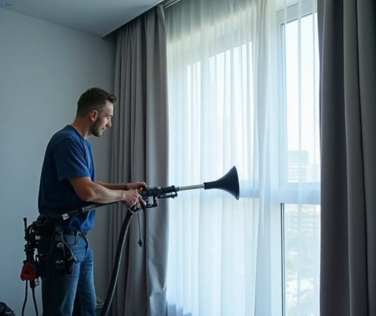 Professional drapes cleaning process tools Matty Curtain Cleaning austral-nsw